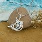 Unicorn Fish MOP And Silver Pendant