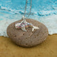 Deep Sea MOP and Silver Fish Pendant
