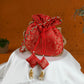 Red Brocade Potli