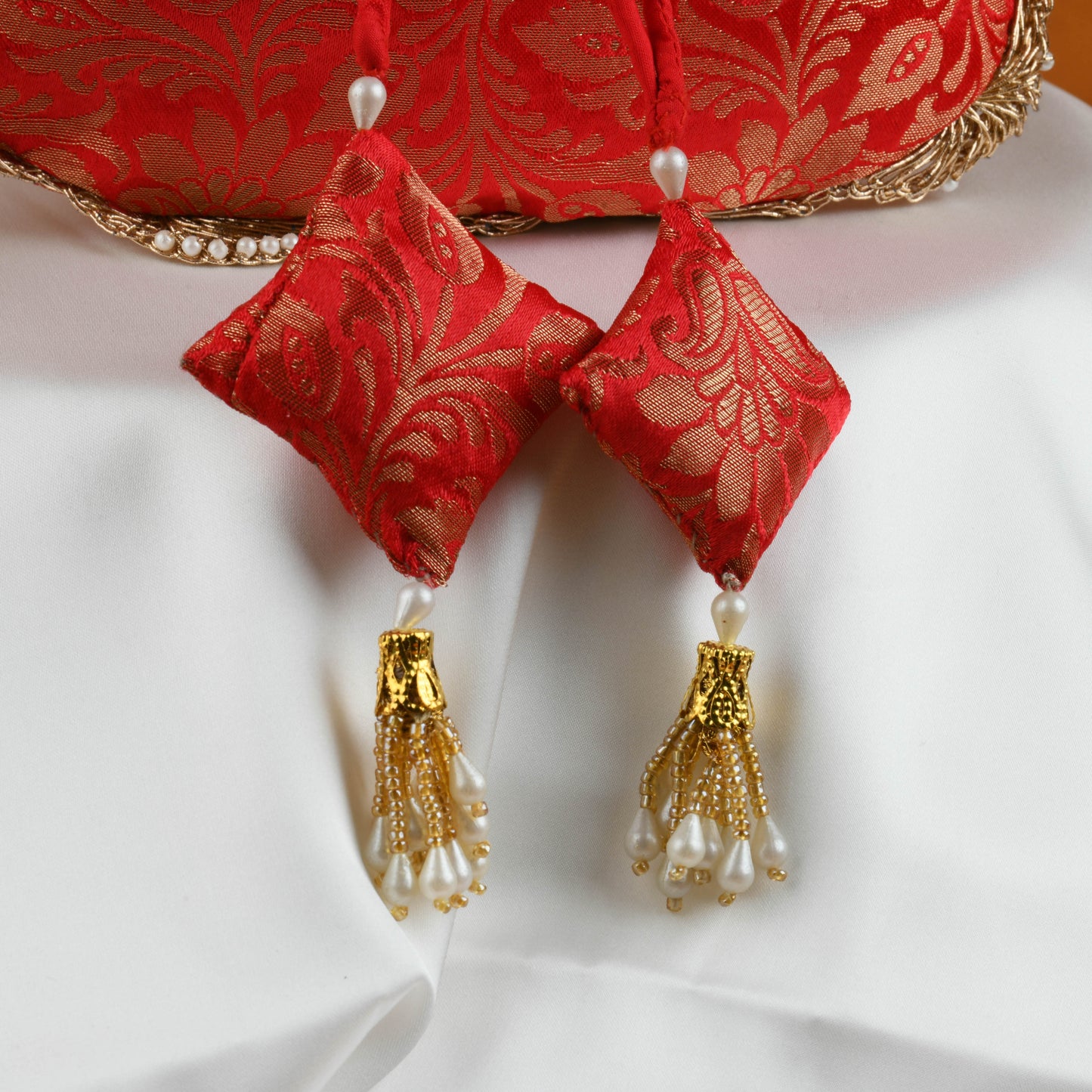 Red Brocade Potli