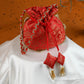 Red Brocade Potli