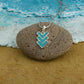 Cupid Arrow Turquoise Silver Pendant