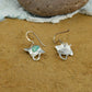 Tail Fish Silver MOP Earrings