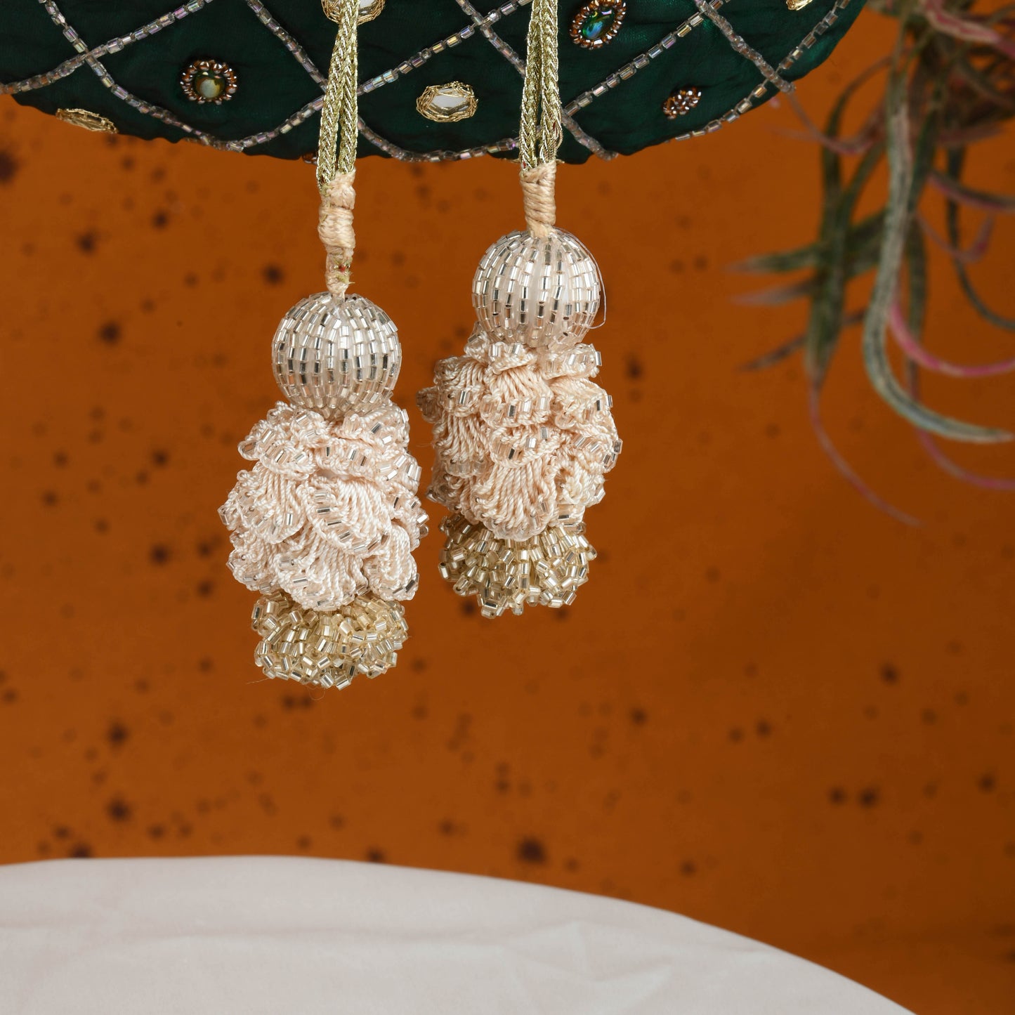 Emerald Green Hand Embroidered Festive Potli