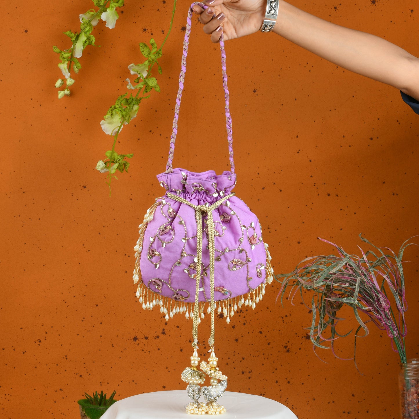 Lavender Bloom Potli