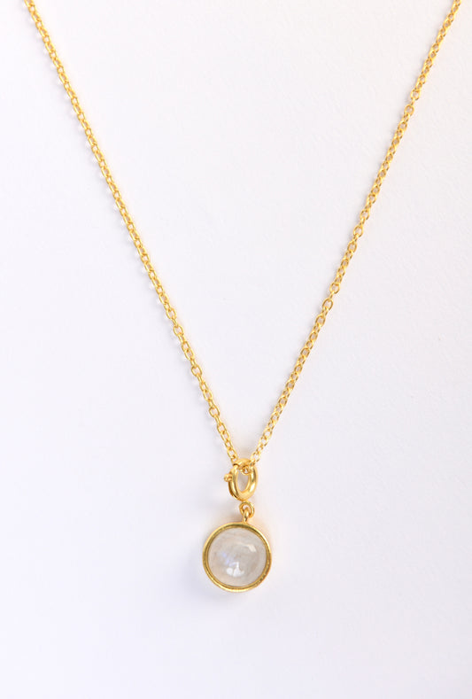 Moonstone Charm Necklace