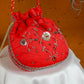 Rangrez Red Hand Embroidered Limited Edition Potli