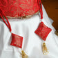 Red Brocade Potli