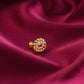 Rose Radiance CZ Gold Plated Silver Nose Pin