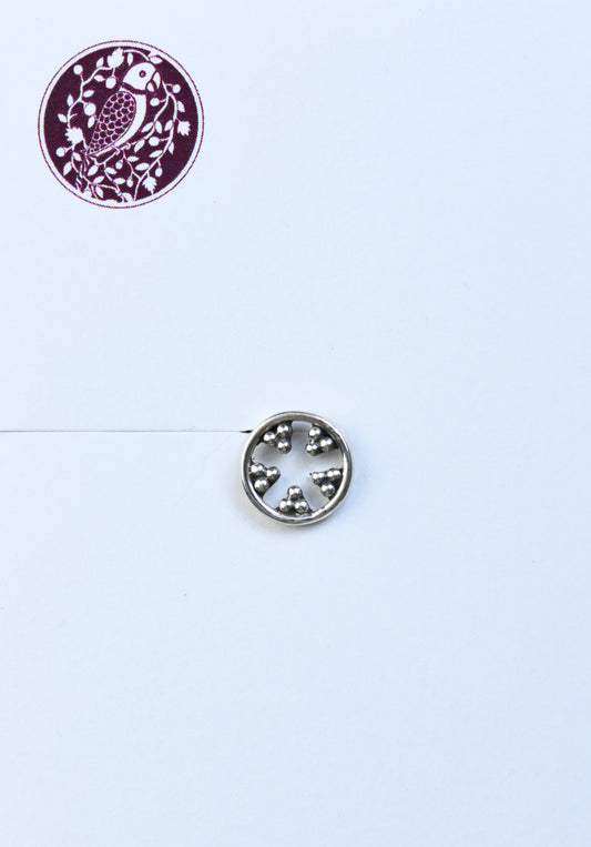 Chakra Silver Nose Pin