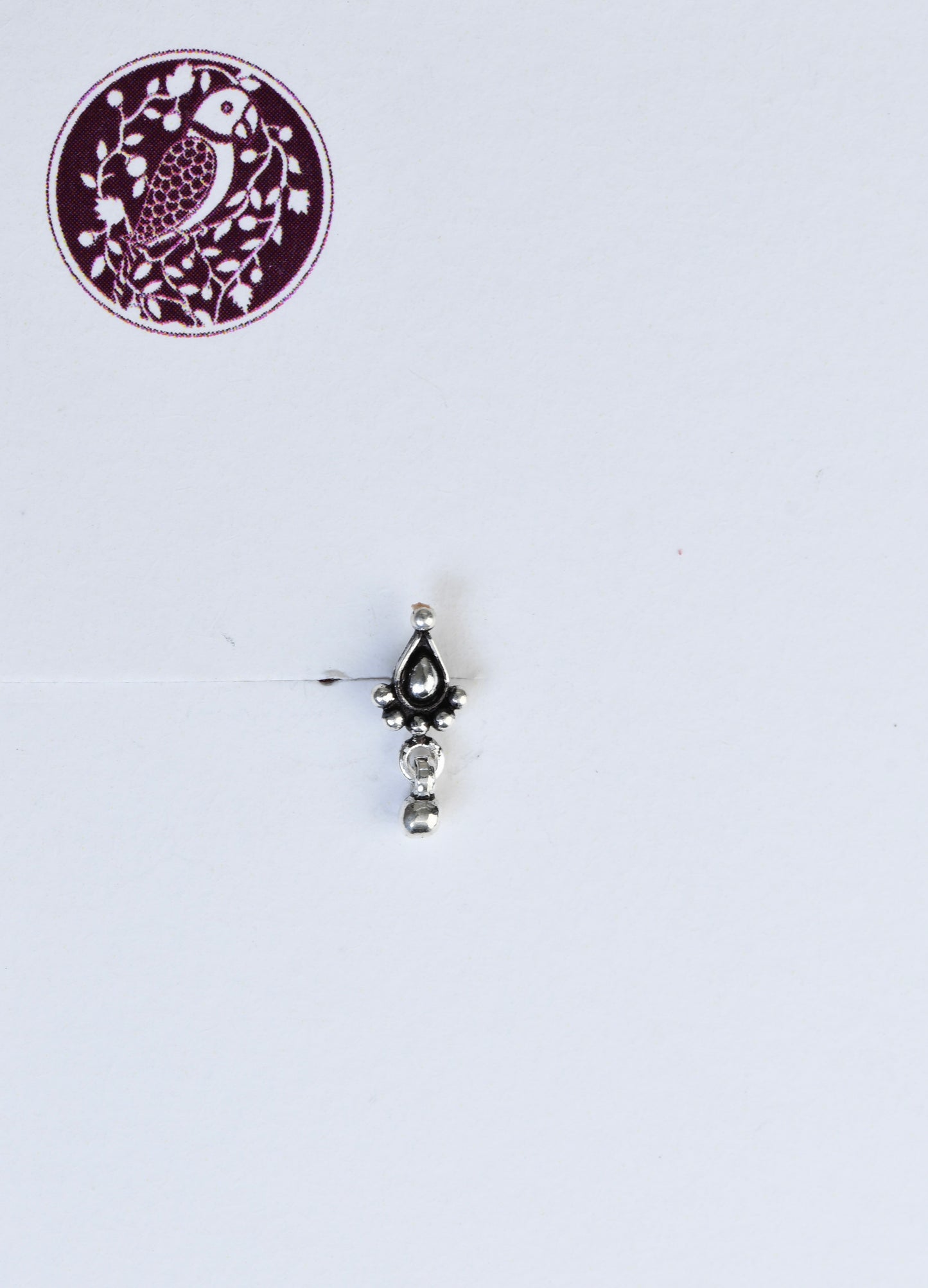 Drop Silver Nose Pin