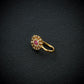 Rose Radiance CZ Gold Plated Silver Nose Pin
