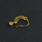 Silver CZ Silver Gold Plated Nath( Left Piercing )