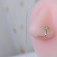 Silver Evil Eye Clip On Nose Pin