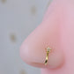 Gold Plated Silver Little Star Clip on Nose pin