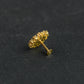 Dazzling Star CZ Gold Plated Silver Nose Pin