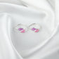 Pink Leaf Silver Toe Rings