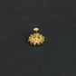 Dazzling Star CZ Gold Plated Silver Nose Pin