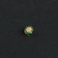Mint CZ Gold Plated Silver Nose Pin