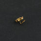 Rainbow CZ  Gold Plated Silver Nose Pin