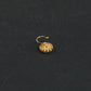 Rose Radiance CZ Gold Plated Silver Nose Pin
