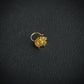 Moon Magic Cz Gold Plated Silver Nose Pin