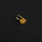 Moon Magic Cz Gold Plated Silver Nose Pin