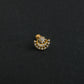 Moon Magic Cz Gold Plated Silver Nose Pin