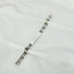Men Silver Striped Bracelet