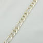 Figaro Chain Men Silver Bracelet