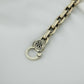 Men Padlock Chain Silver Bracelet