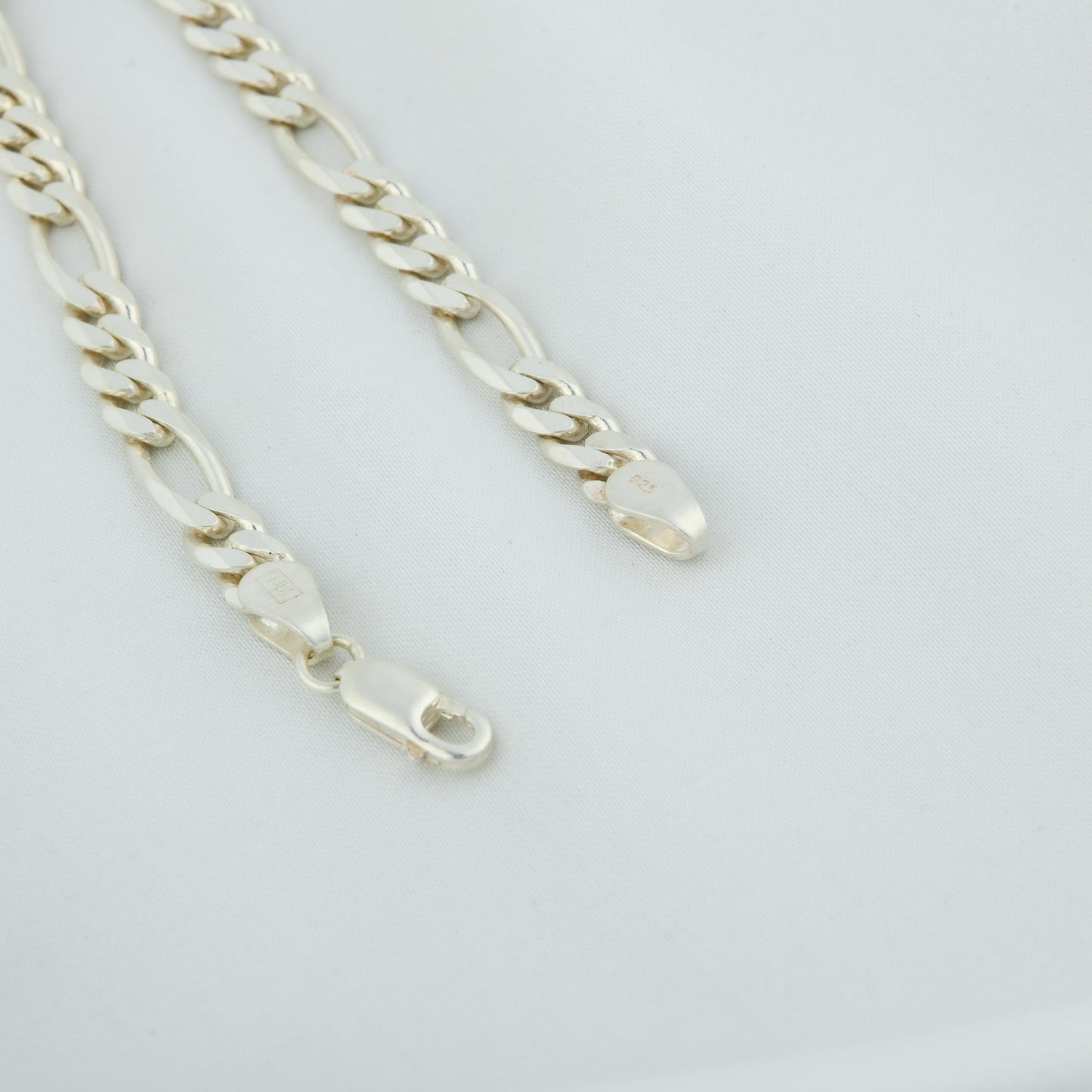 Figaro Chain Silver Men Bracelet(2)