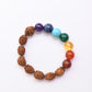 Rudraksha And Chakra Stones Bracelet