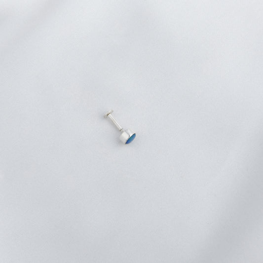 Natural Australian Opal Silver Nose Pin
