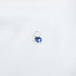 Blue Peacock Silver Nose Pin