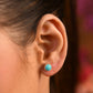 Turquoise Silver Studs