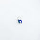 Blue Peacock Silver Nose Pin