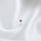 Natural Amethyst Silver Nose pin