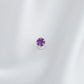 Natural Amethyst Silver Nose pin