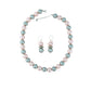 Rosy Smoke Pearls Necklace Set
