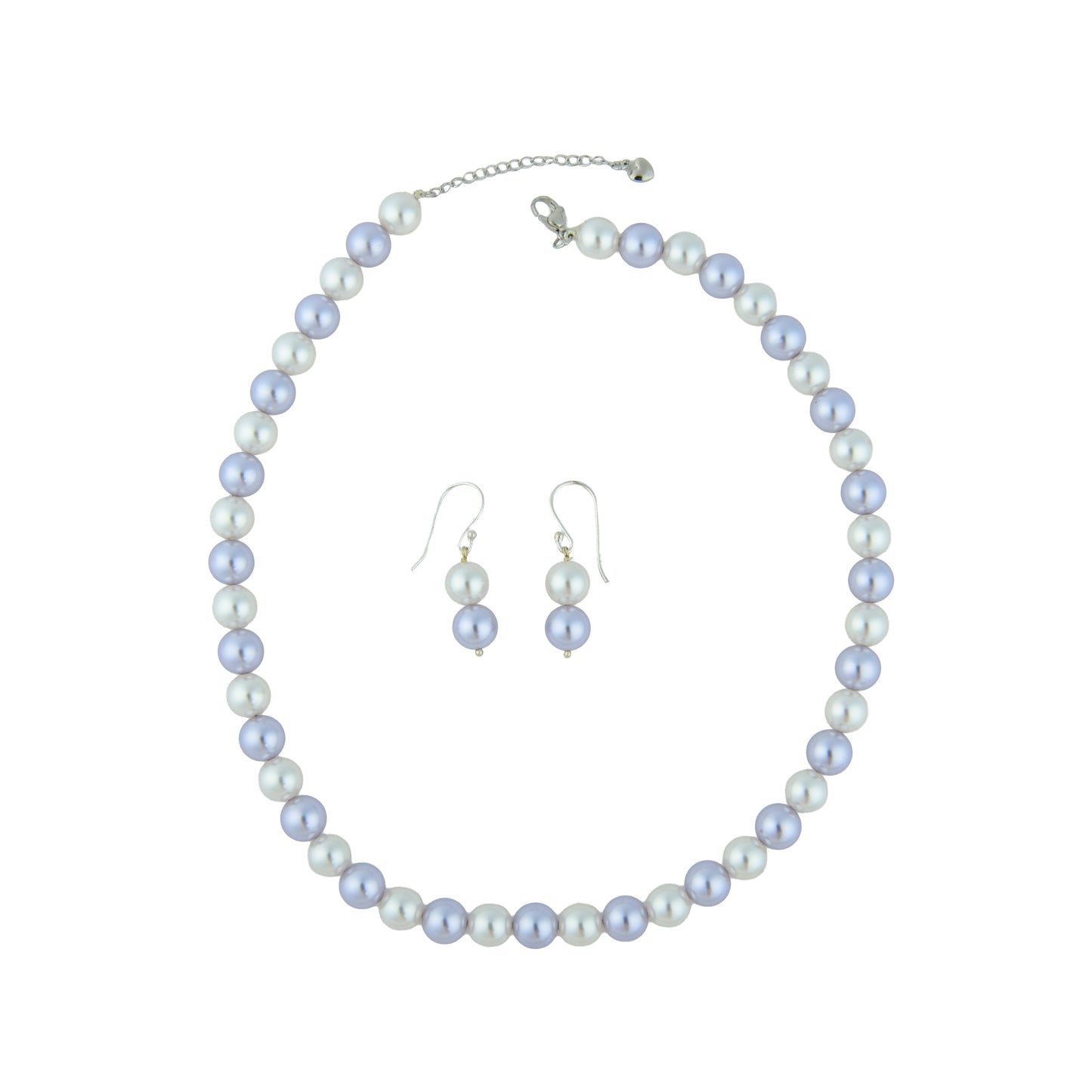 Lavender Romance Pearl Necklace Set