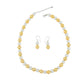 Golden Glow Pearl Necklace Set