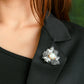 Pretty Leaf  Silver Pearl Pendant