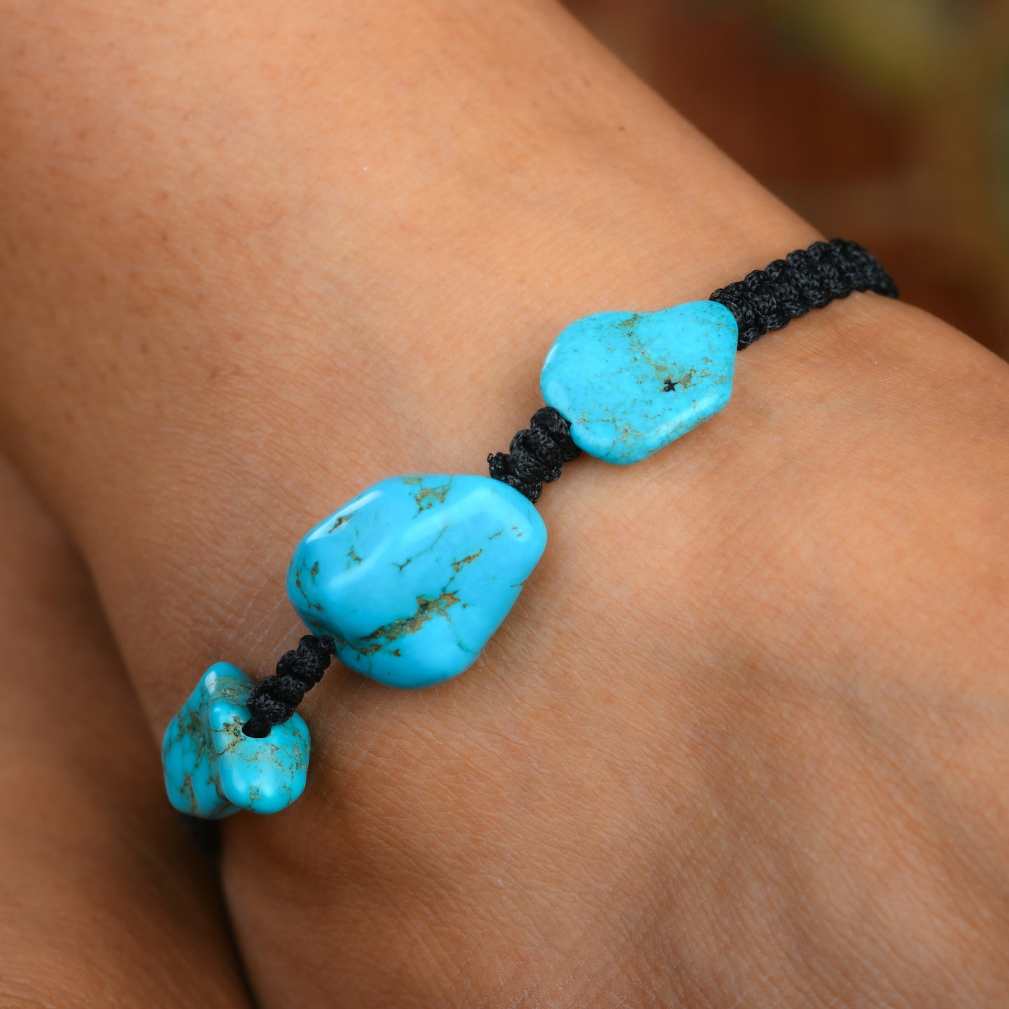 Turquoise Thread Anklet