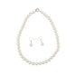 Linen Coloured Pearls Necklace Set