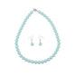 Powder Blue Pearls Necklace Set