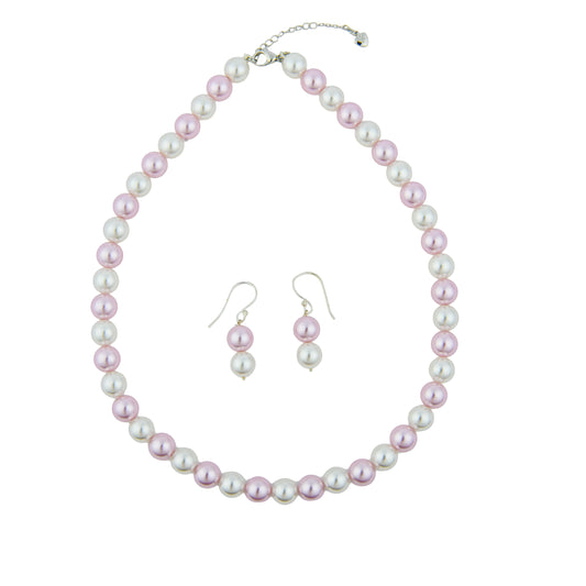 Blush And Bloom Pearls Necklace Set