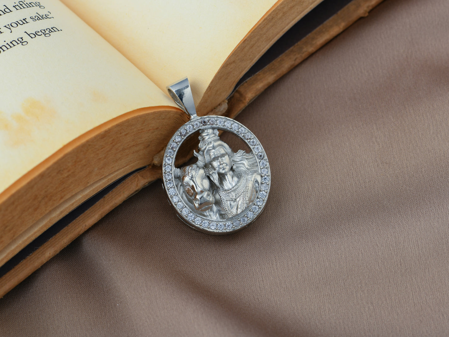 Shiva Mahadev Silver Pendant