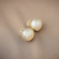 Classic Silver Pearl Studs(12 mm)