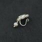 Kundan Paisley Silver Nose Pin